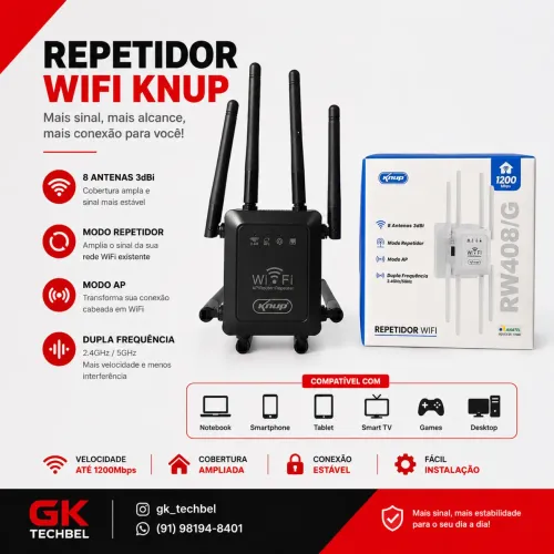 Repetidor Wifi 8 antenas 2.4G e 5G  (entrega gratis)