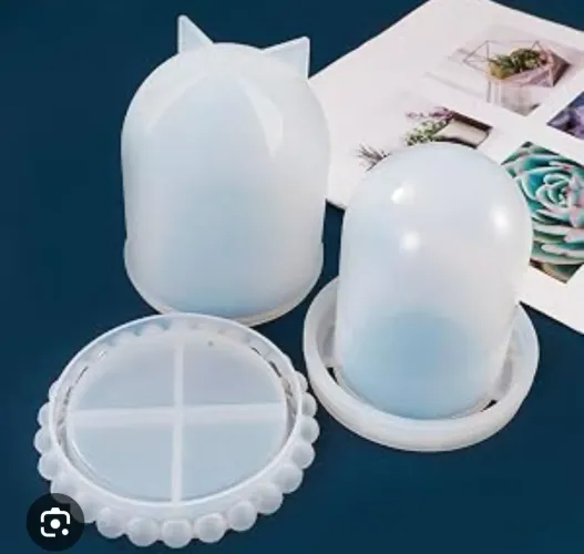Molde silicone cúpula, para resina