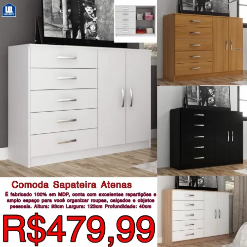 Cômoda vários modelos frete grátis