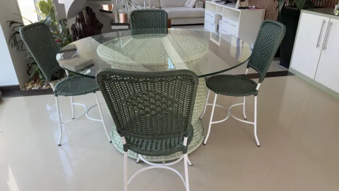 Mesa vime 4 cadeiras