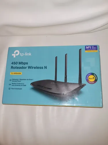 Roteador Wireless Tp-link TL-WR940N 450mbps - 3 Antenas 5 Portas