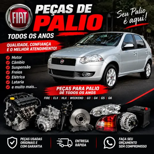 PEÇAS DE FIAT PALIO - TODOS OS ANOS