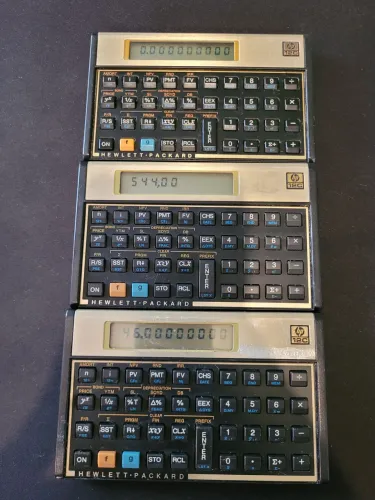Lote 3 Calculadora Financeira HP 12C Gold,