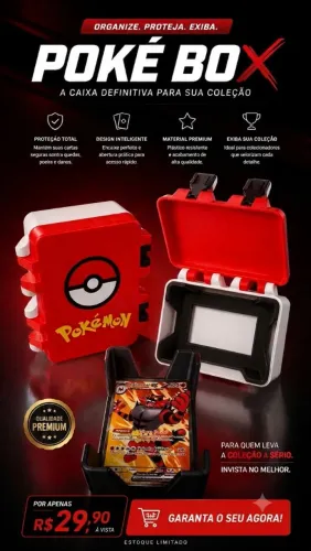 Cartinha Pokémon Case 3D