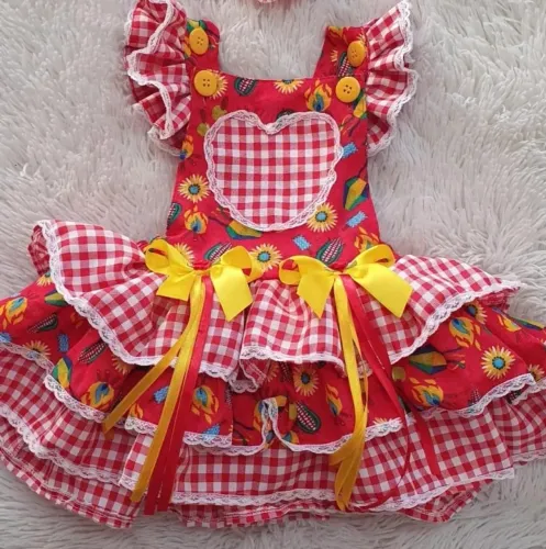 Romper junino infantil 