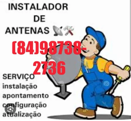 Instalação de antenas e receptores de todas as marcas e modelos