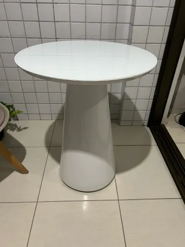 Mesa redonda 60cm branca