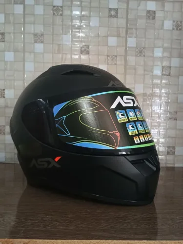 Capacete ASX preto fosco NOVO + viseira fumê (nunca usado) tamanho 60