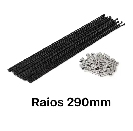 Raios finos de roda Aro 29 ou 26 de bicicleta com Niples 