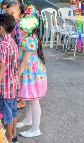 Caipira Infantil + Arco da Cabeça 7 Anos