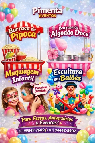 Maquiagem/Barraquinhas para Festa