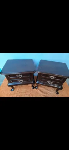 MESINHA DE CABECEIRA PAR CHIPANDELE 2 GAVETAS RARIDADE