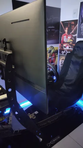Cockpit F1 Ayrton Senna + Banco + Suporte TV (Opcional) Como Novo e Já Montado.