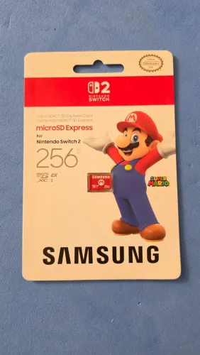 Cartão de memória Samsung microSD Express 256 GB NOVO/LACRADO