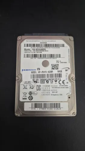 HD de Notebook 500GB