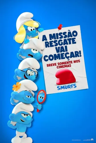 Pôster/Cartaz/Quadro de cinema de Smurfs (variante 1) 