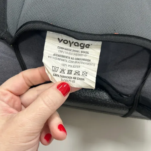 Assento de Elevação Infantil Booster Voyage Eleva - Cinza e Preto
