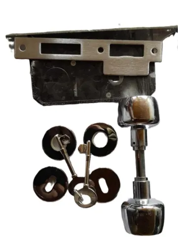 fechadura interna 55mm aço inox 304 santos maçaneta bola