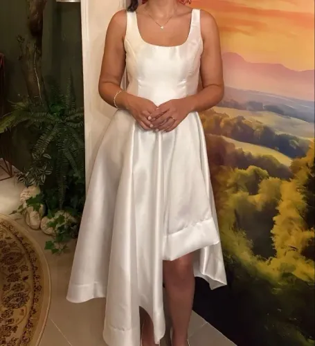 Vestido branco Agilitá, usado 1x, para noiva, casamento civil ou ocasiões especiais
