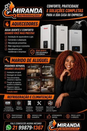 Instalações e manutenções de aquecedores a gás e ar condicionado 