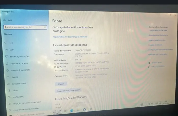 Nootebook sony vaio tela16 com marcas de uso bateria ruim mas funcinando blz com fonte