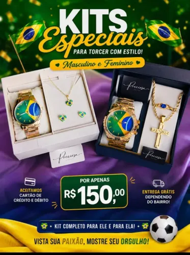 Kit casal Brasil 