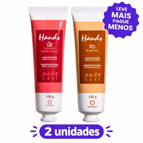 Creme Luva de Silicone 100g Hinode, 2 unidades podendo escolher a fragrância.