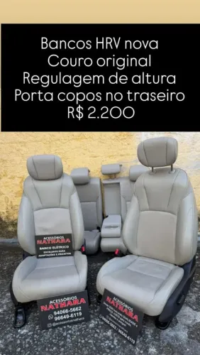 Bancos HRV nova couro original Branco 