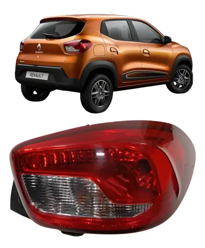 Lanterna Direita Renault Kwid 2018 2023 Direito/passageiro Vermelho