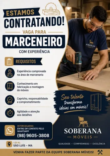 Vaga pra marceneiro