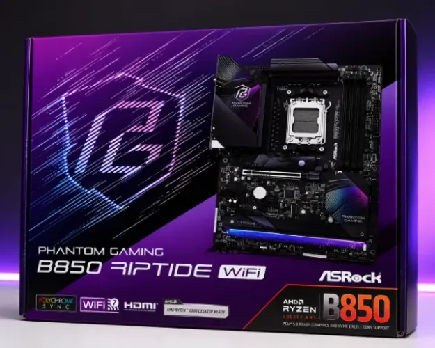 Placa Mãe Asrock B850M Riptide Wi-Fi AMD Soquete AM5