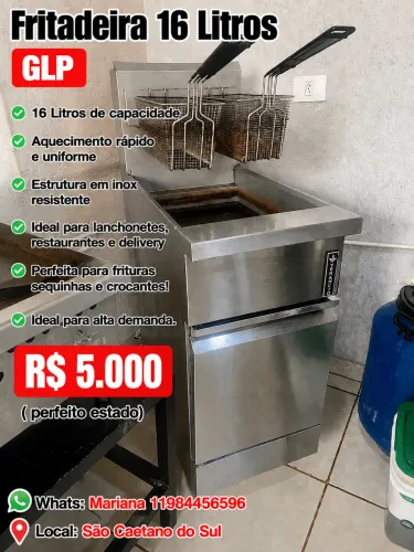 Fritadeira 16 Litros GLP Venâncio
