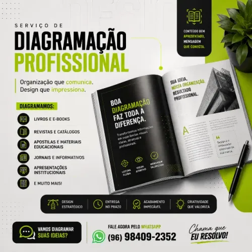 Diagramação profissional em macapá