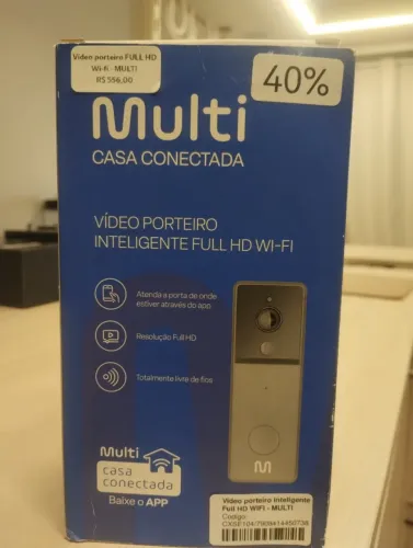 Vídeo porteiro inteligente Full HD WiFi Multi