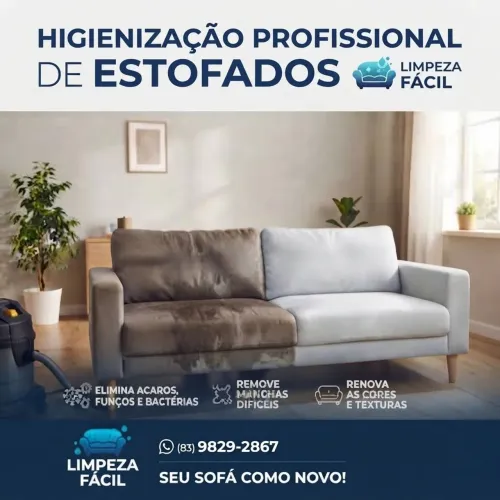 HIGIENIZAÇÃO PROFISSIONAL DE ESTOFADOS