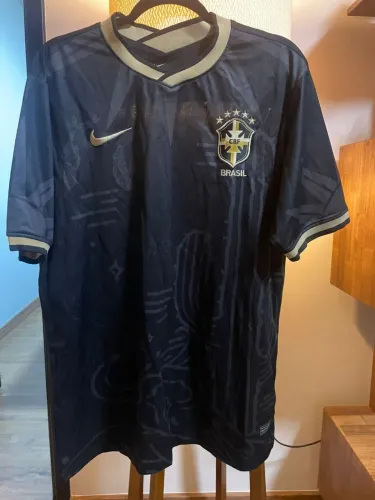 Camisa Seleção brasil nike preta retro ( tam xxl)