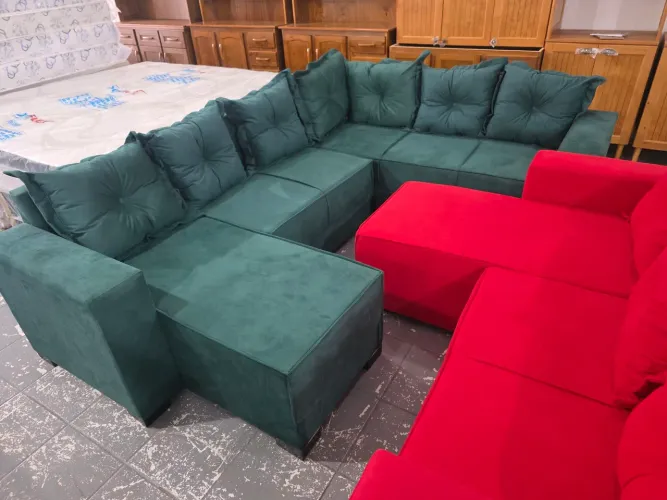 Sofa de canto com chaise novo 