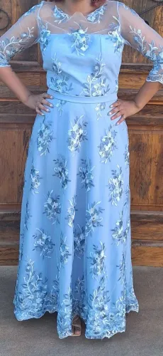 Vestido de Festa Azul Citrini