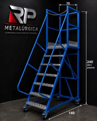 escadas plataforma industrial