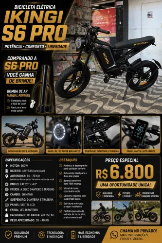 Bike Elétrica IKINGI S6 Pro ?