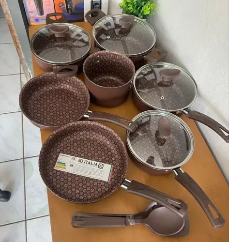 Jogo de Panelas D?Italia - Produto Novo e Lacrado! Barbada