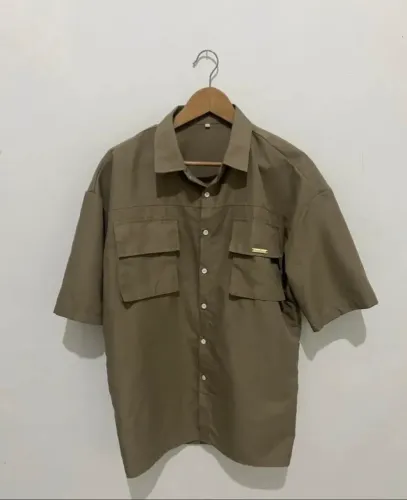 Camisa de botão oversized