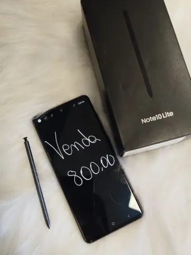 Vendo Samsung Galaxy Note10 Lite funcionando perfeitamente novo valor 800,00 R$
