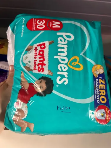 Venda de fraldas descartáveis.
