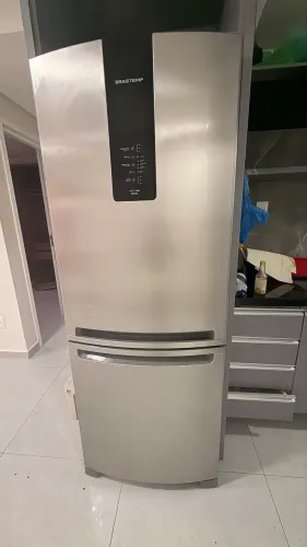 GELADEIRA BRASTEMP INOX INVERSE NOVÍSSIMA