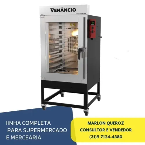 Forno Turbo Elétrico 8 Esteiras Venâncio 220V
