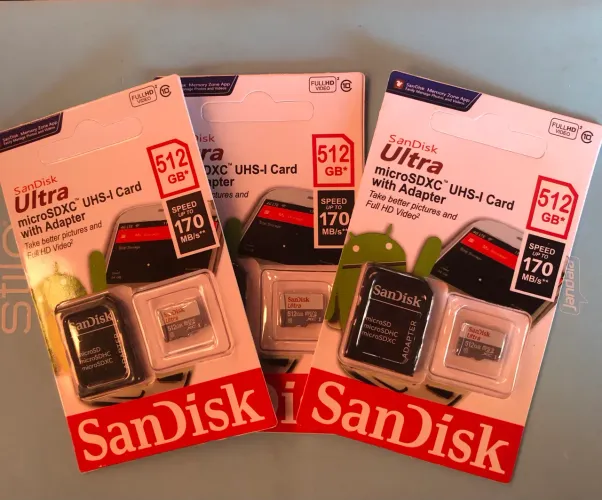 cartão de memória de 512gb