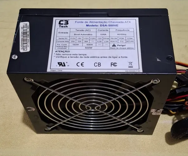Fonte 500W Real PFC Ativo 