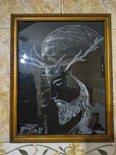 quadro de fundo veludo