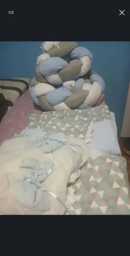kit para berço 100%algodão 